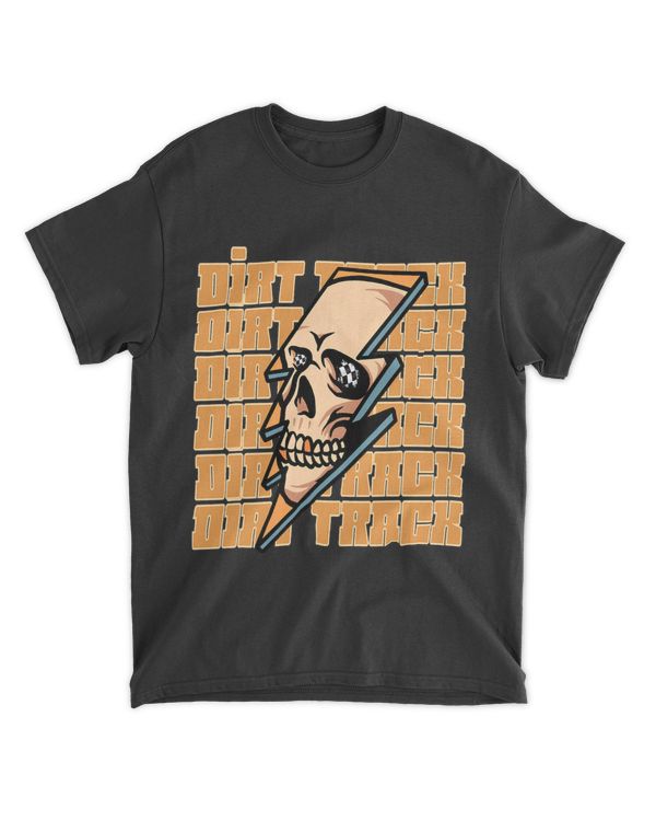 Dirt Track Racing Skull Sprint Car Racetrack Race