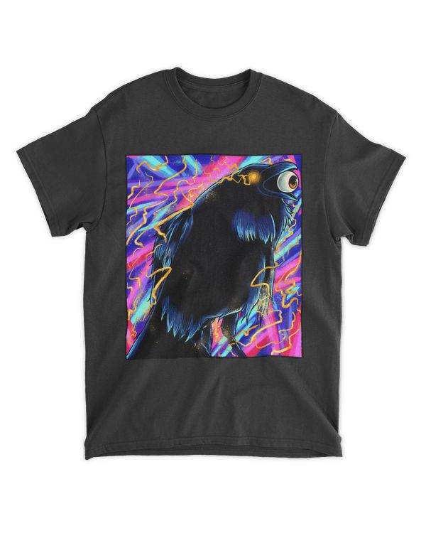 Goth Crow Raven with Eyeball Nordic Viking Animal Bird Lover