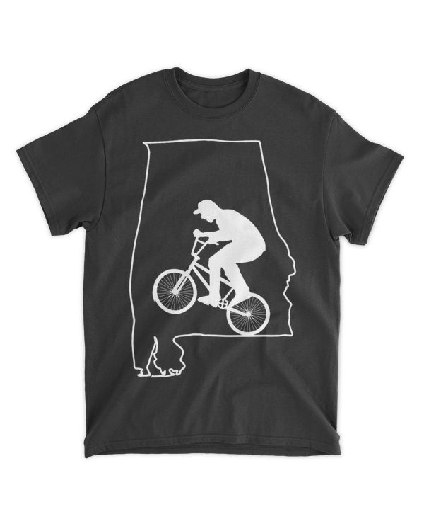 Map Alabama BMX Bike Rider BMX Biker Bmx Biking Bike Riding