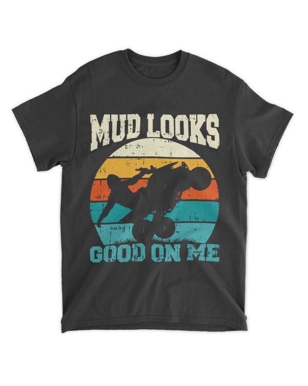 Quad Bike ATV Biker Four Wheeler Mudding Mud Racing Retro 21