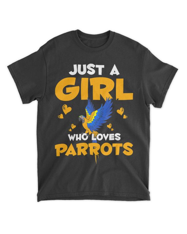 Tropical Parrot Lover Girls Women Jungle Animal Macaw Parrot