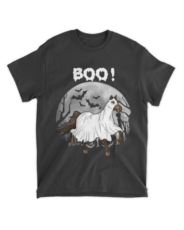 Funny Ghost Boo Horse Equestrian Lover Halloween Costume