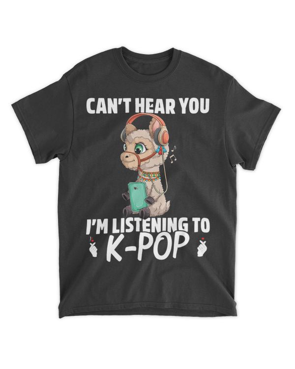 Funny Kawaii Llama Listening KPop Music Producer Dj Lovers