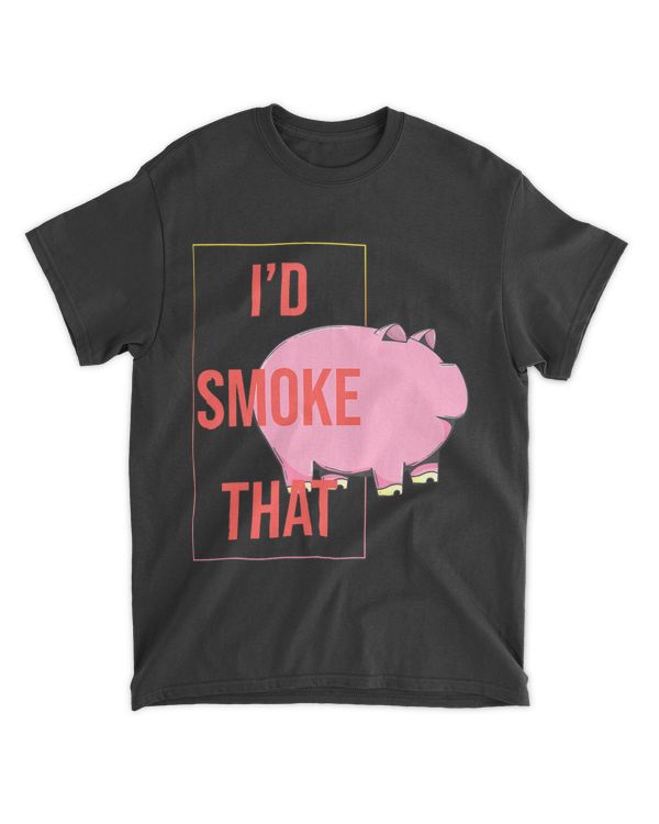 Id Smoke That Funny BBQ Smoker Pork Barbecue Grilling Gift