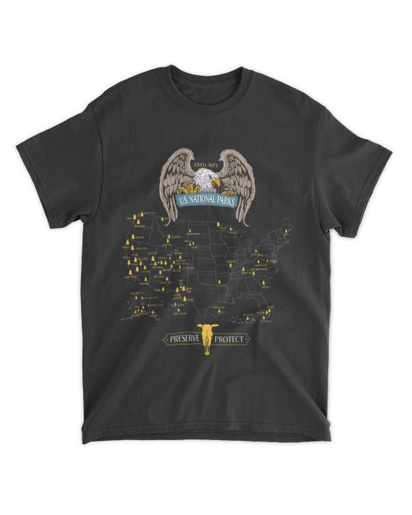 American Eagle 263 US National Parks Map 2Hiking Camping