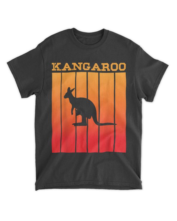 Funny Kangaroo Shadow silhouette at Sunset