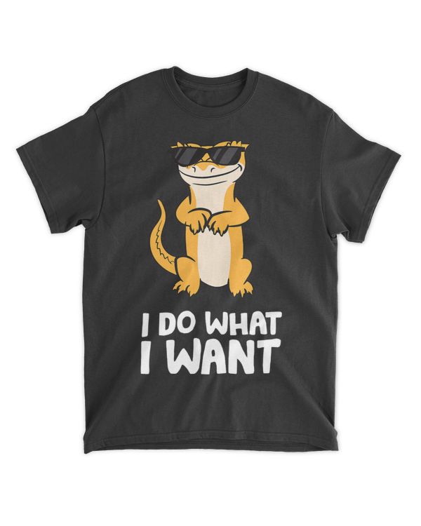 Gecko Lover I Do What I Want Reptile Lizard Funny Crested Gecko