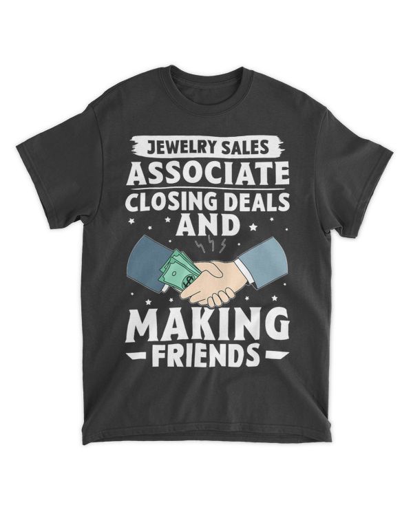 Jewelry Sales Associate Closing Deals Making Friends