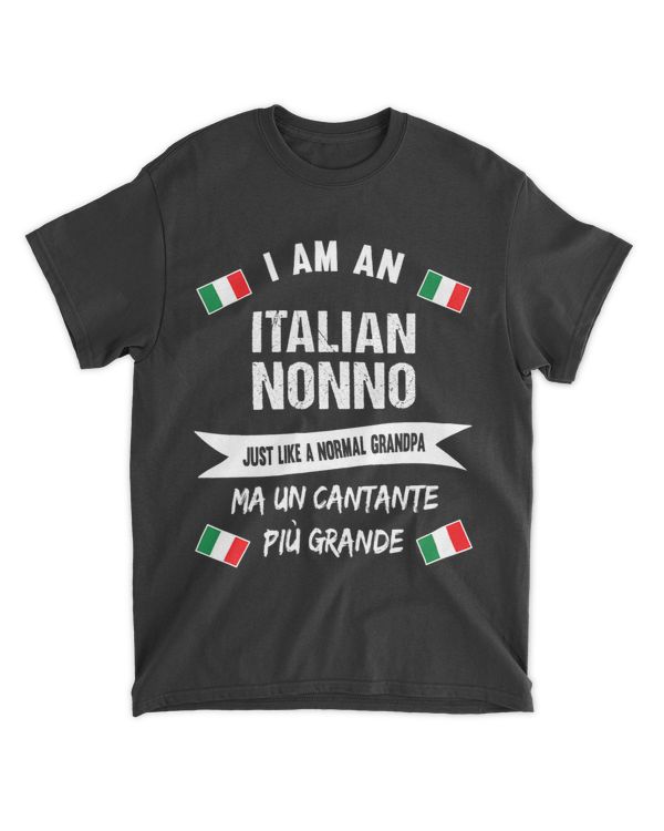 Mens Best Italian Nonno Great Italian Grandpa and Singer