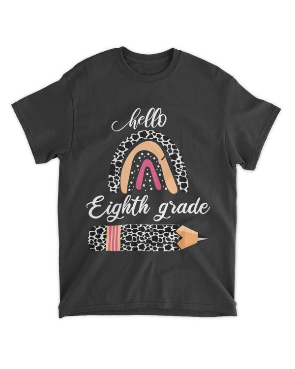 Cow Rainbow Pattern Eighth Grade Teacher 1st Day Of School
