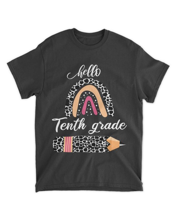 Cow Rainbow Pattern Tenth Grade Teacher 1st Day Of School
