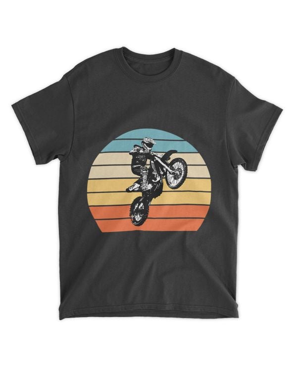 Motocross Biker Motoboss Braaap American Retro Off Roading Vintage
