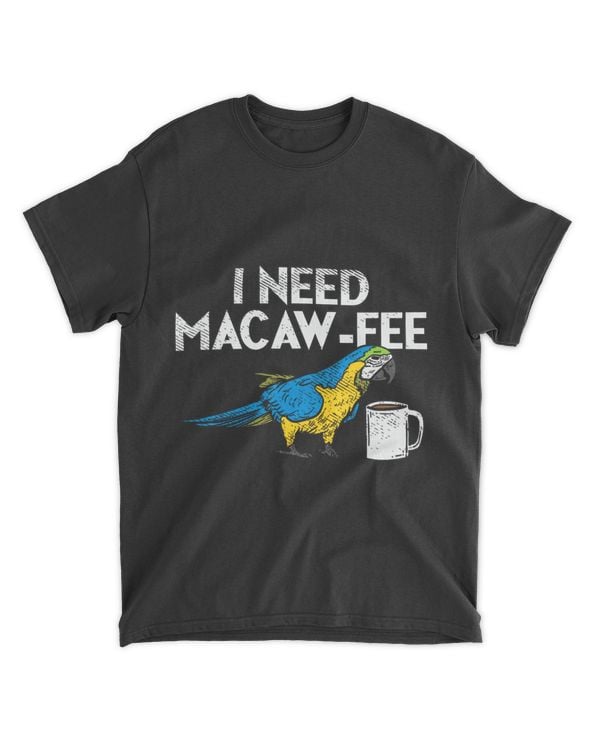 Funny Parrot Macaw And Coffee I Scarlet Macaw Owner