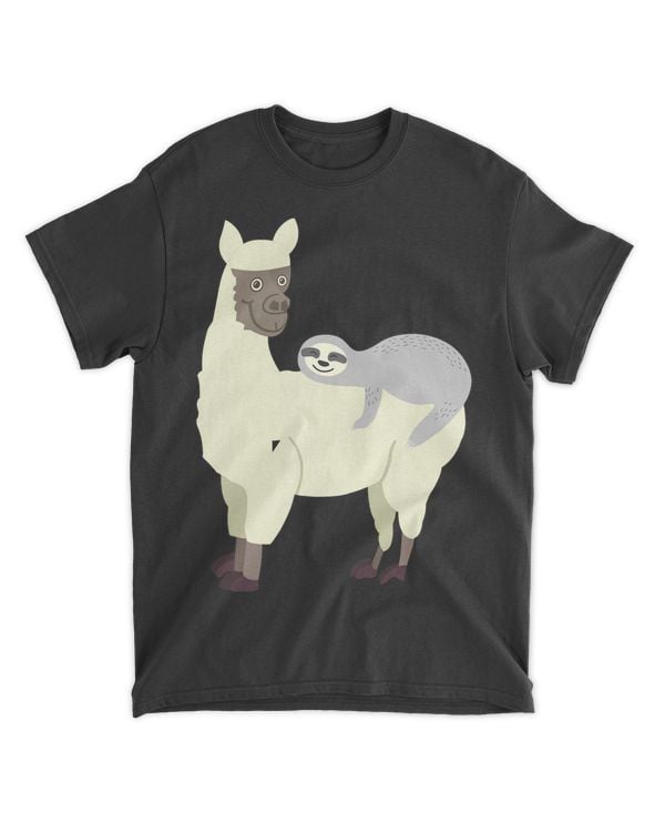 Funny Sloth Riding Llama Trendy Alpaca Animal Lover Gift