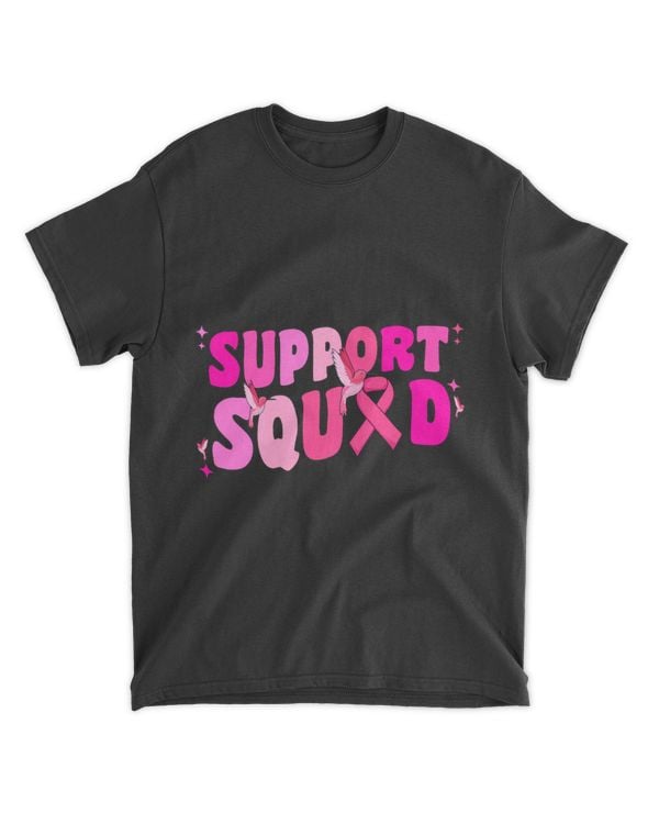Hummingbird Breast Cancer Awareness Support Squad Groovy Mom