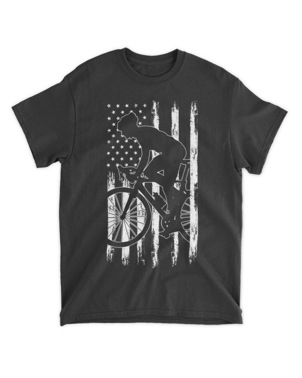 USA Flag Cycling Sports Biker
