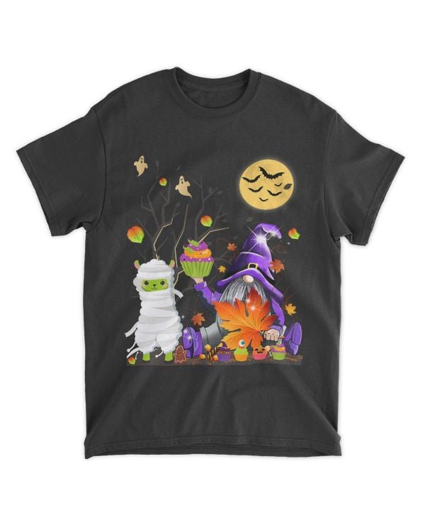 Happy Llamaween Funny Halloween Witch Gnome Kids Boys Girls