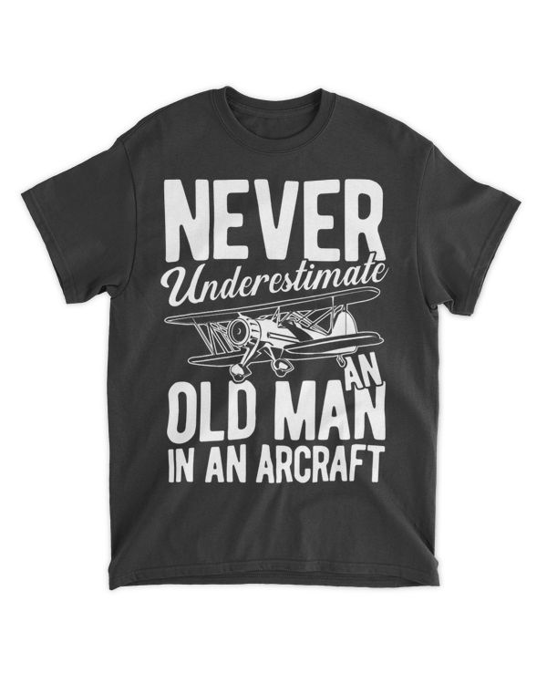 Mens An old Man in an Aircraft 2fun pun gift