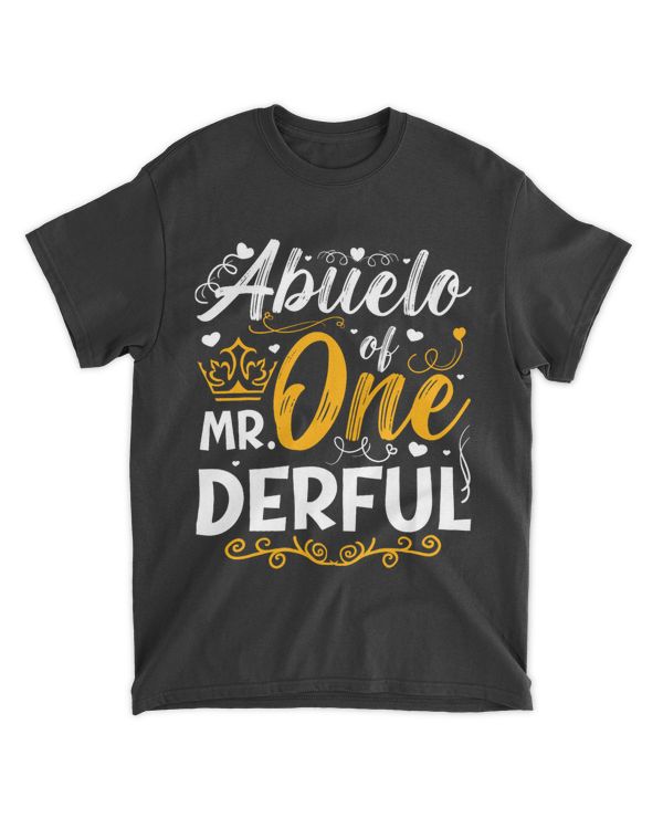 Abuelo of Mr One Derful Party Matching Family 1st Birthday