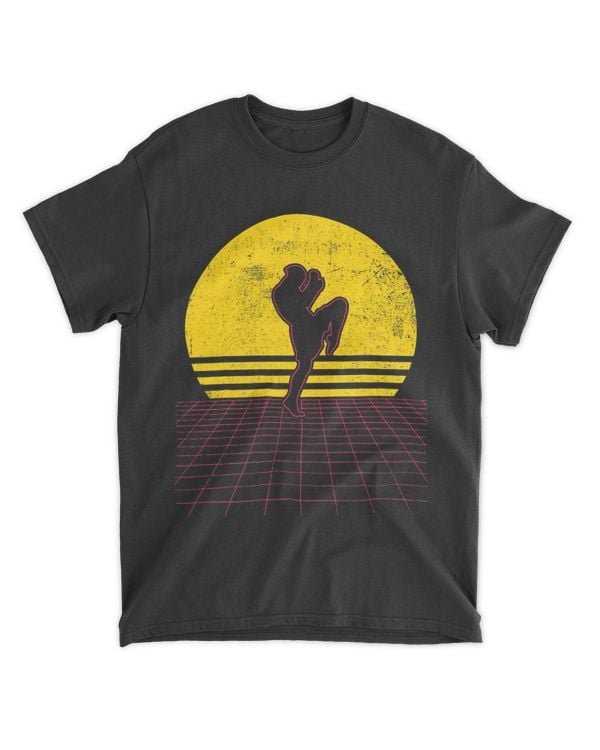 Muay Thai Kickboxing Retro Gift 21