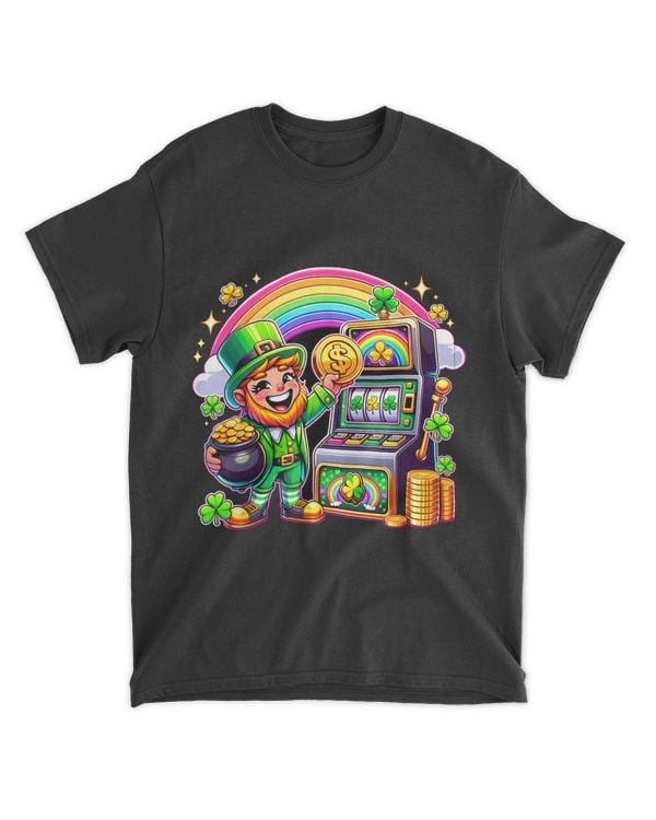 St Patricks Leprechaun Slot Machine T-Shirt