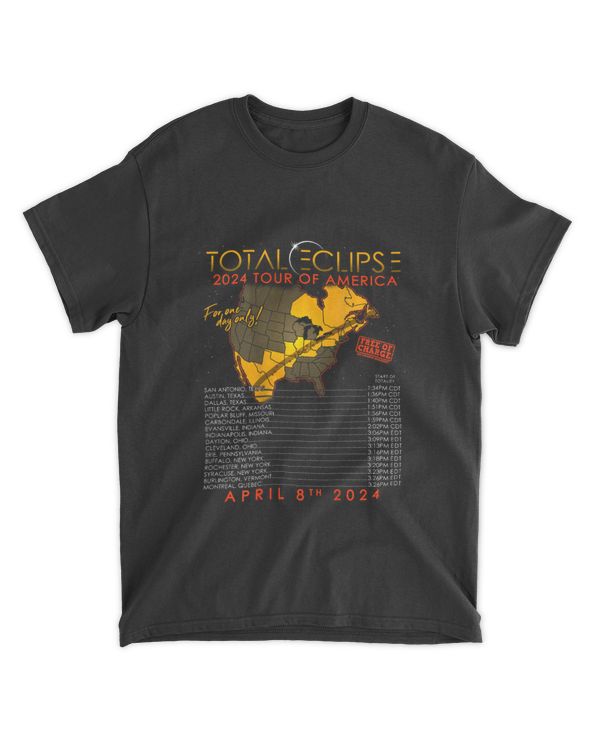 Total Solar Eclipse 2024 Tour of America 04.08.24 T-Shirt