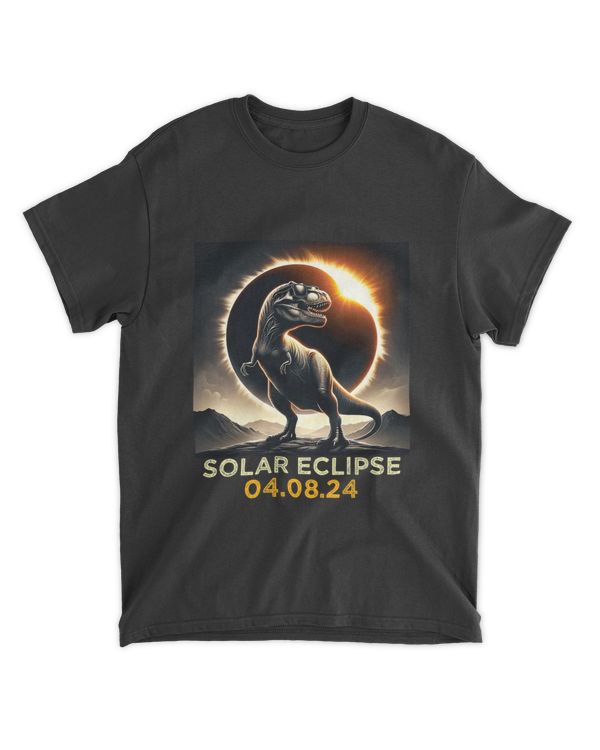 Total Solar Eclipse T-rex April 8 2024 America Solar Eclipse T-Shirt