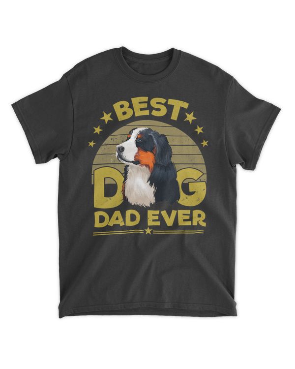 Best Bernese Mountain Dog Dad Ever Gift For Men T-Shirt