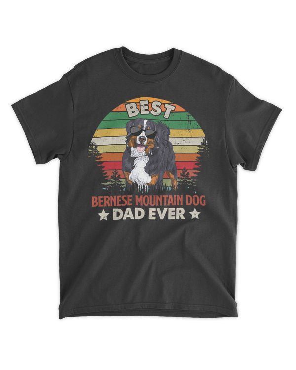 Mens Best Bernese Mountain Dog Dad Ever Tshirt Father's Day Gifts
