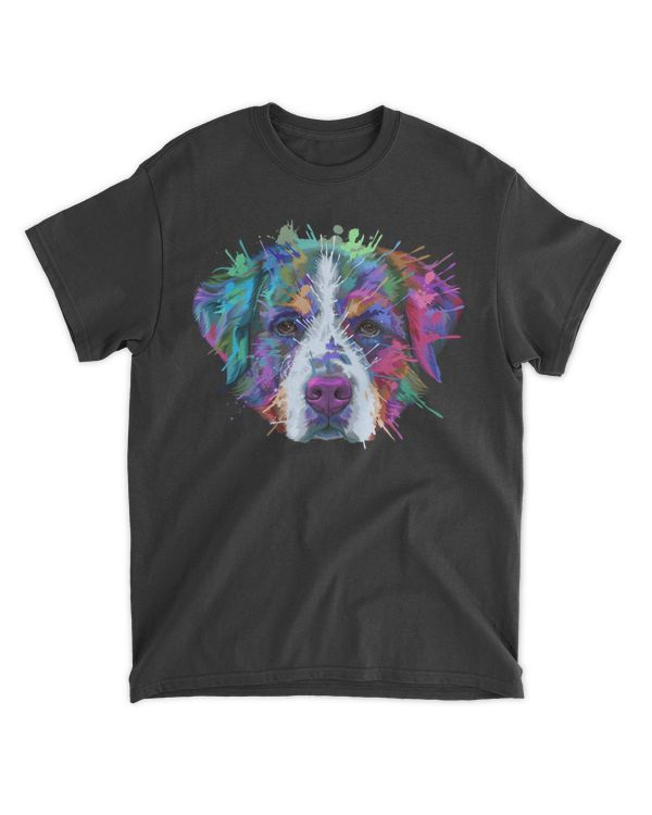 Splash Art Bernese Mountain Dog Hoodie  Berner Lovers Gifts Pullover Hoodie