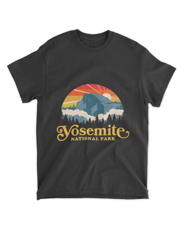 Yosemite National Park Retro Nature Hiking Tshirt Classic T-Shirt