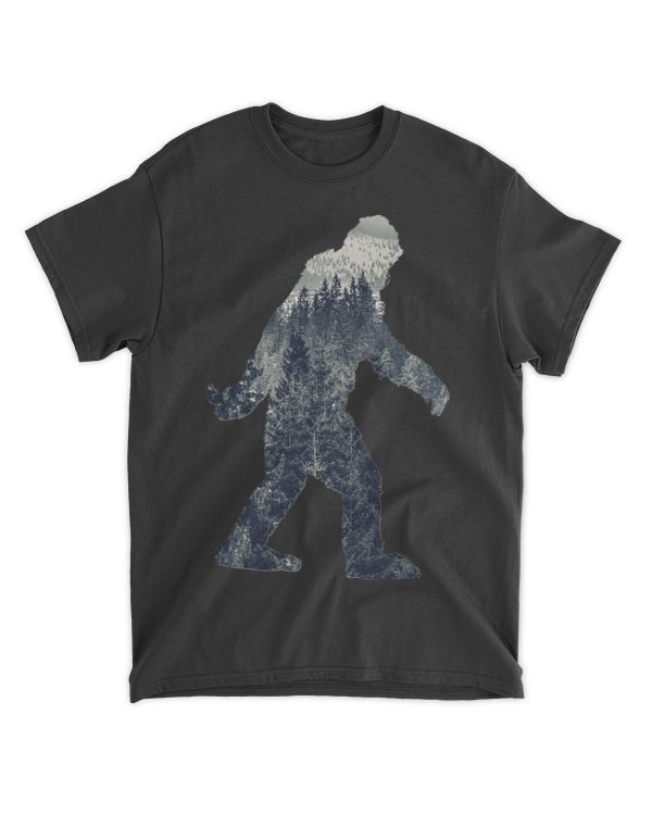 A Sasquatch Silhouette in The North Classic T-Shirt