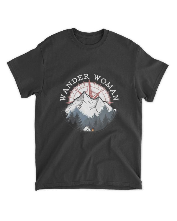 Camping Hiking Wander Woman Essential T-Shirt