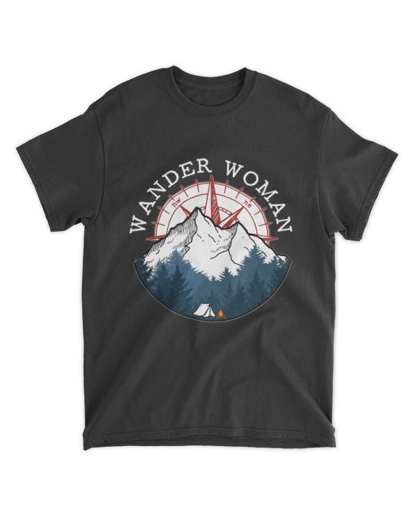 Camping Hiking Wander Woman T-shirt Classic T-Shirt