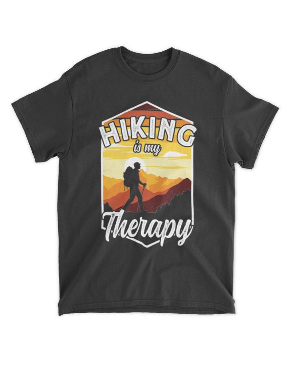 Funny Hiking is my Therapy Mountain climbers and Hiking Classic T-Shirt