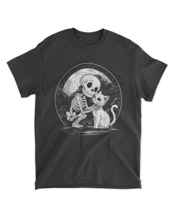 Skeleton Cat Skull Kitty Cute Goth Halloween Costume