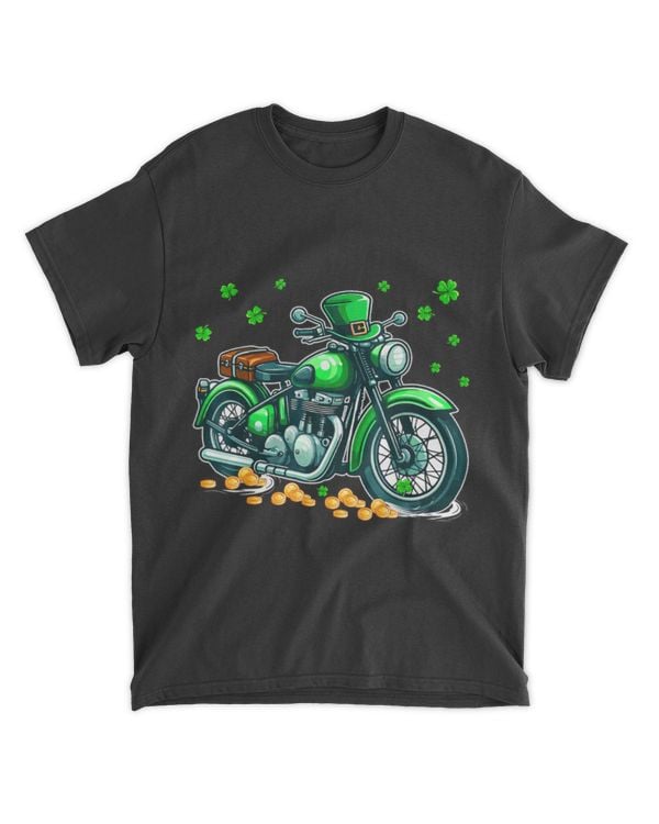 Motorcycle Shamrocks Lucky Patrick's Day Coin Motorcycle Shamrocks Lucky Patrick's Day Coin
