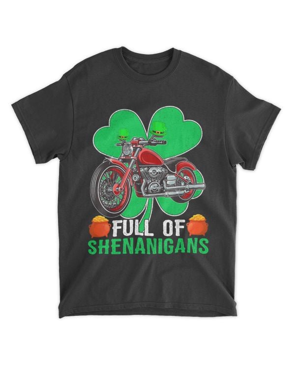 Full Of Shenanigans Leprechaun Motorcycle St Full Of Shenanigans Leprechaun Motorcycle St