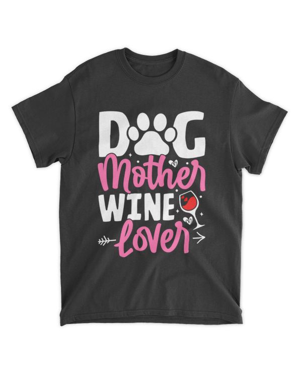 Dog Mother Wine Lover