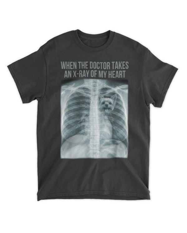 Yorkie In My Heart X Ray T Shirt Cute Yorkie Tshirt