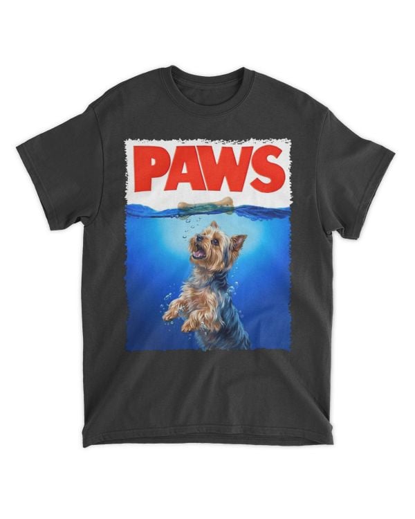 Funny Dog Yorkie Paws Cute Pet Lover Animal T-Shirt