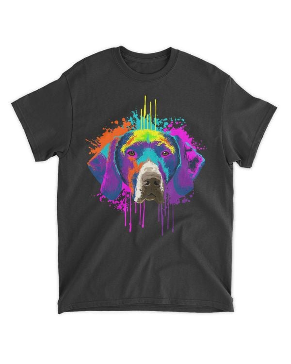 Splash Art German Shorthaired Pointer Gift Idea Dog T-Shirt