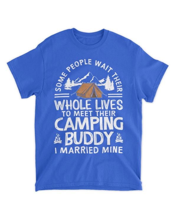 Meet their camping buddy, I married mine