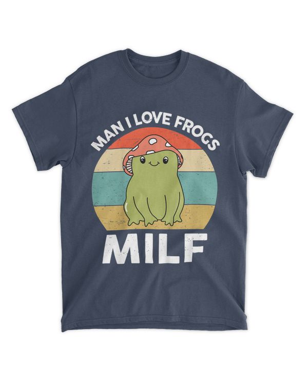 Man I Love Frogs TShirt Cute Frog Hunter Retro Frog Catcher T-Shirt