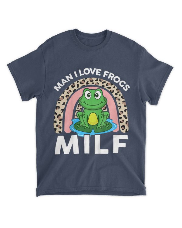 Man I Love Frogs T-Shirts Women Herpetology Cute Frog Kawaii T-Shirt