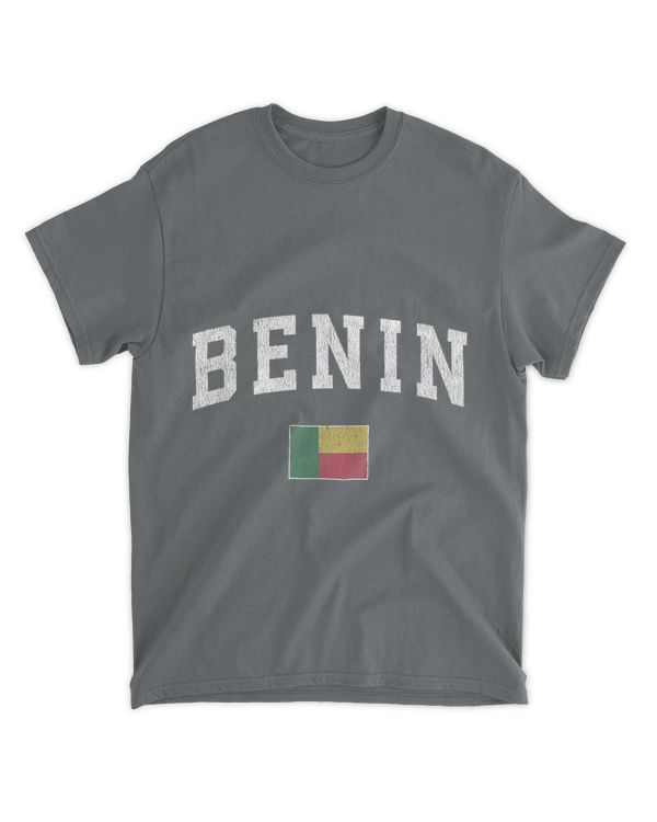 Benin T-shirt Vintage Sports Design Beninese Flag Tee