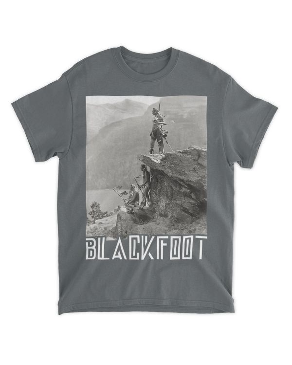 Blackfoot Native American Indians At Glacier National Park Premium T-shirt