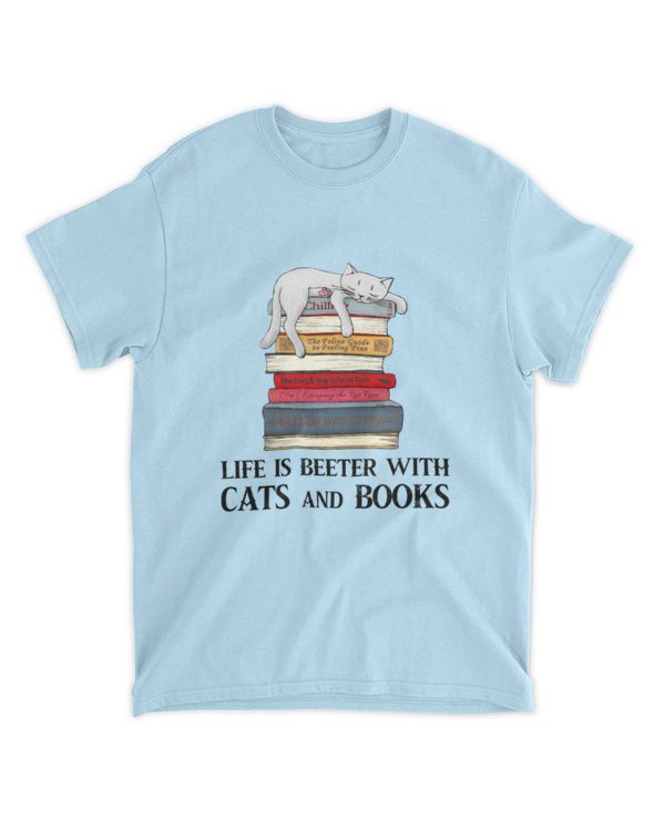 ETT1994 Life Is Better With Cats And Books
