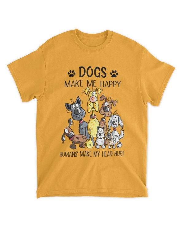 Dogs make me happy