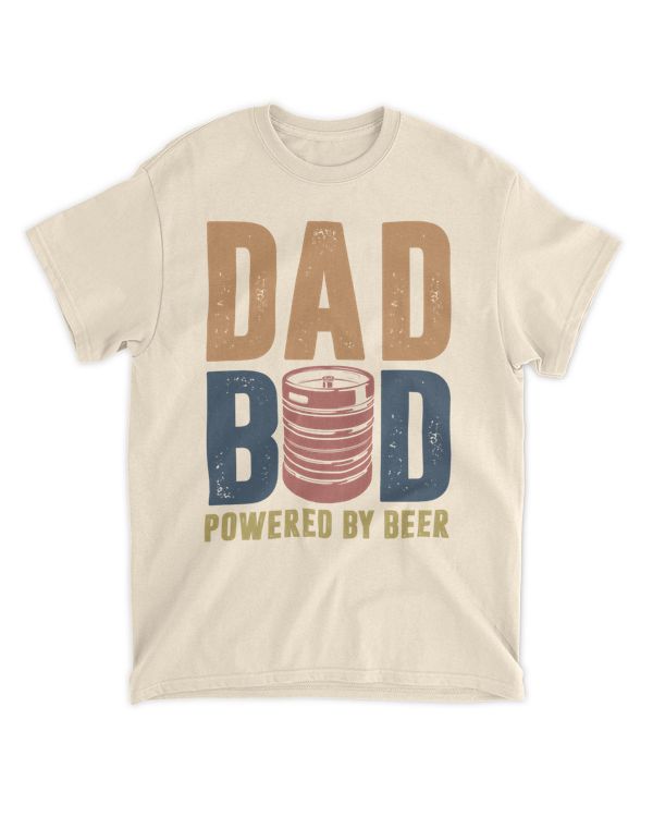 Dad Boy Powered by Beer Shirt, Dad Shirt, Dad Bod Shirt, Funny Dad Bod, Dad Beer Shirt, Father's Day T Shirt